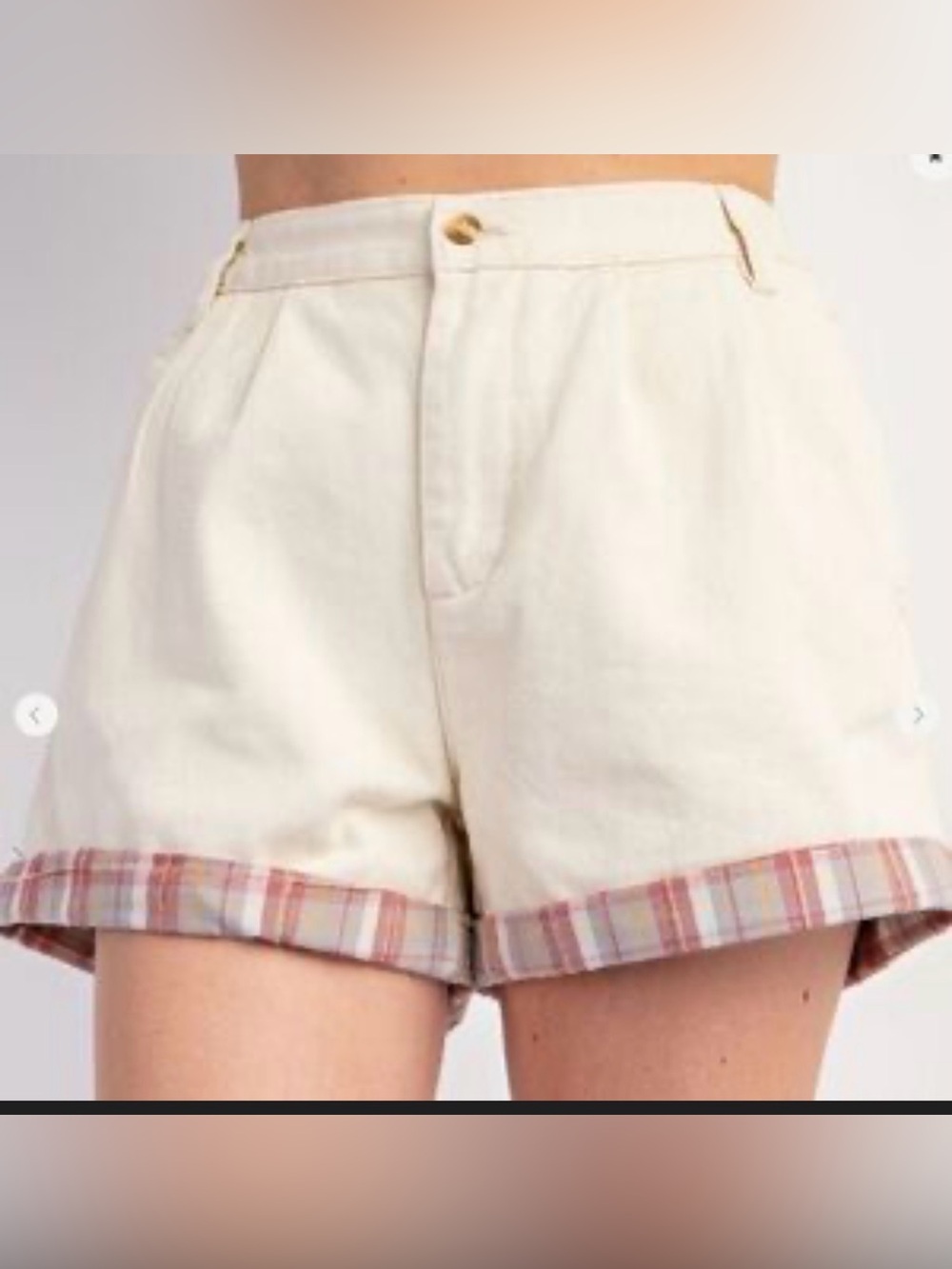 NWT Easel Washed Twill Cotton Shorts
